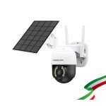 Telecamera Foscam B4 PT a batteria, 100% senza fili con zoom 6x Wifi 2K, con pannello Solare incluso