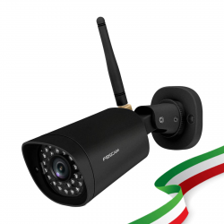 Foscam G4P 4 Megapixel  2K H.264 Wireles/Cavo con visione notturna 20 Metri Compatibile con Alexa Colore Nero