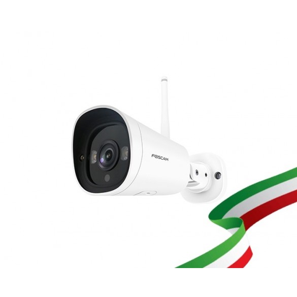 Foscam G4C Telecamera di Sicurezza Wireless 2K Starlight con Visione Notturna a Colori e Rilevamento Intelligente Umani - Compatibile con Alexa