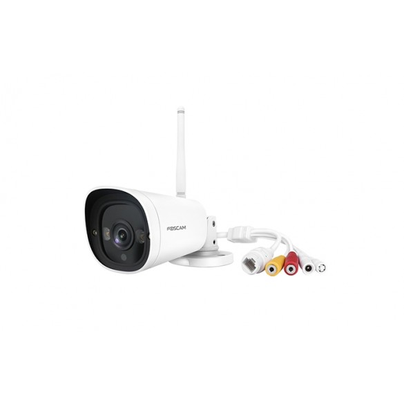 Foscam G4C Telecamera di Sicurezza Wireless 2K Starlight con Visione Notturna a Colori e Rilevamento Intelligente Umani - Compatibile con Alexa
