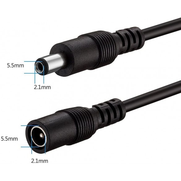 Cavo estensione prolunga rete elettrica 3m colore nero per telecamere da esterno FI9902P FI-G2EP FI-G4PB FI-G4EP FI9928P FI-SD2 FI-SD4 FI-SD2X