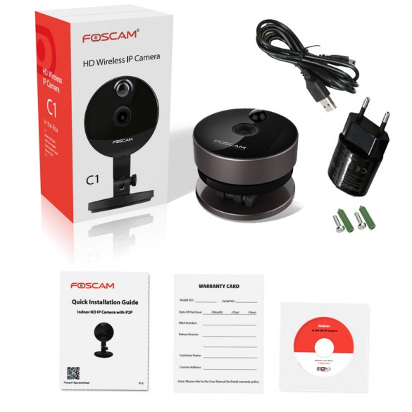 [ RICONDIZIONATA ] TELECAMERA Foscam C1, HD 1 Megapixel lente 2.8mm 115° P2P Wireless
