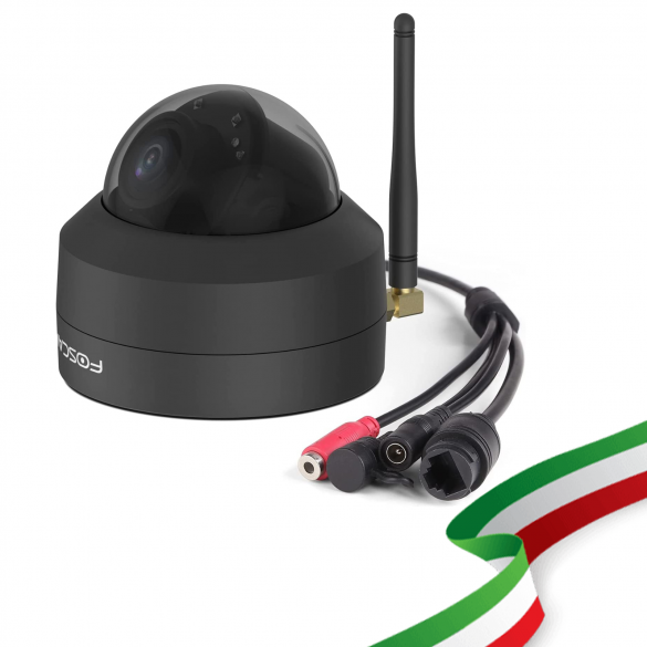 [ RICONDIZIONATA ] Telecamera [ANTIVANDALO / ESTERNI] D4Z Telecamera IP da esterno Motorizzata Foscam Wifi 4 megapixel 1080P Antivandalo Colore Nero