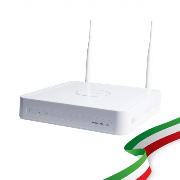 Kit Videosorveglianza FN8108W-B4-N WiFi 8 Canali Foscam con 4 Telecamere IP Wireless Full HD 1080P con sistema Mesh, Hardisk non incluso