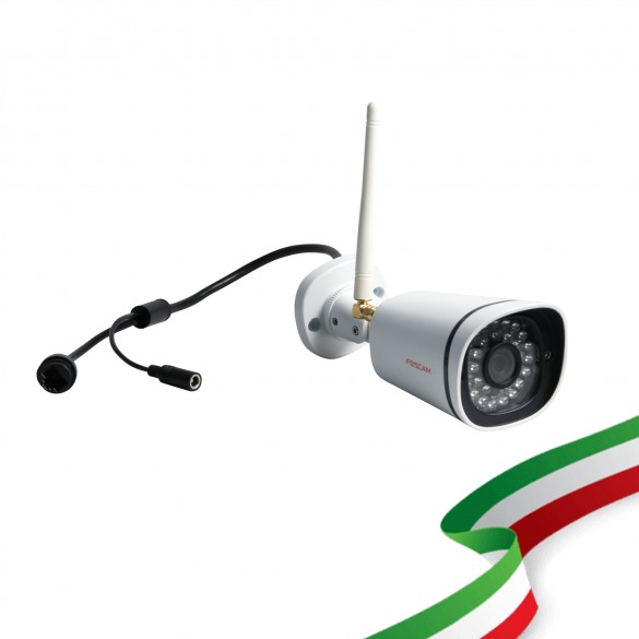 Kit Videosorveglianza FN8108W-B4-N WiFi 8 Canali Foscam con 4 Telecamere IP Wireless Full HD 1080P con sistema Mesh, Hardisk non incluso