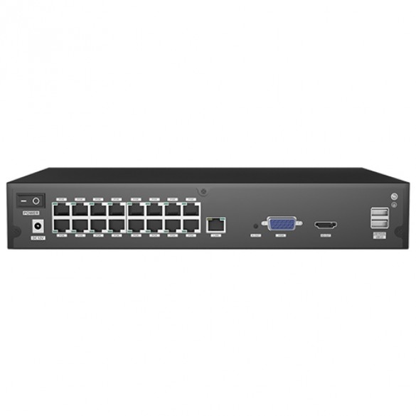 NVR PoE 16 Canali Foscam FNA216HE PoE da 16 canali a 8MP con funzione P2P con App Foscam