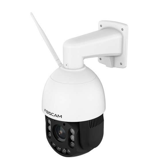 Telecamera IP da esterno Foscam SD4H WiFi 2K/4MP Auto Tracking / Rilevamento veicoli PTZ con zoom ottico 18x audio integrato