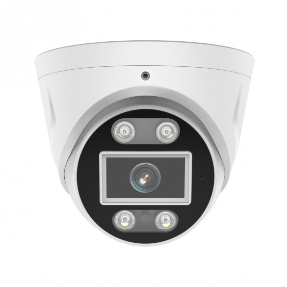 [ RICONDIZIONATA ] Foscam T5EP Telecamera IP PoE da 5MP, rilevamento veicoli, audio bidirezionale e allarme sonoro e luminoso colore Bianco