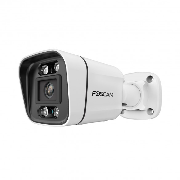 Foscam V4EC Telecamera da Esterno POE 2K Starlight con Visione Notturna a Colori