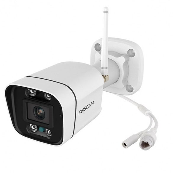 Telecamera IP Spotlight Foscam V5P Wi-Fi 2.4/5Ghz con faro LED e sirena integrati, 5 Megapixel