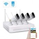 Kit Videosorveglianza FN8108W-B4-1T WiFi 8 Canali Foscam con 4 Telecamere IP Wireless Full HD 1080P con sistema Mesh e Hardisk 1 TB Incluso